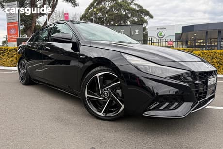 Black 2021 Hyundai I30 Sedan N Line Premium