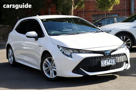 White 2022 Toyota Corolla Hatchback Ascent Sport Hybrid
