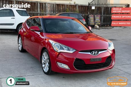 Red 2013 Hyundai Veloster Coupe