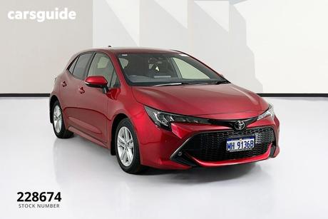 Red 2022 Toyota Corolla Hatchback Sx