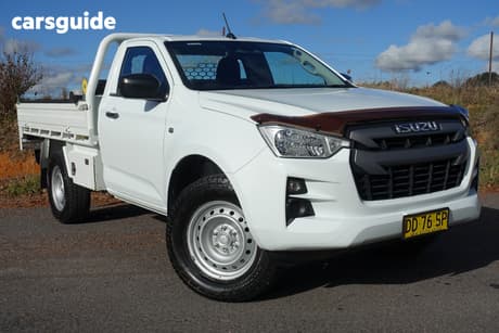 White 2021 Isuzu D-MAX Cab Chassis Sx (4X4)