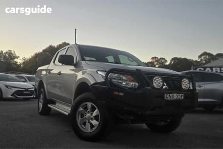 Silver 2017 Mitsubishi Triton Dual Cab Utility Glx Plus (4X4)