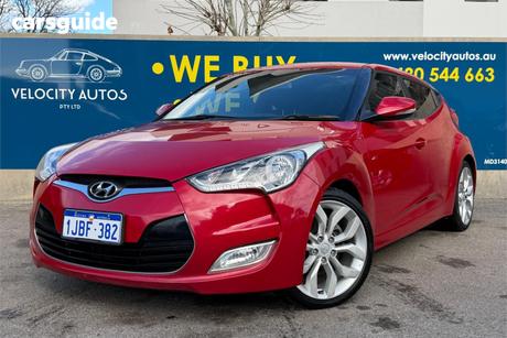Red 2012 Hyundai Veloster Coupe