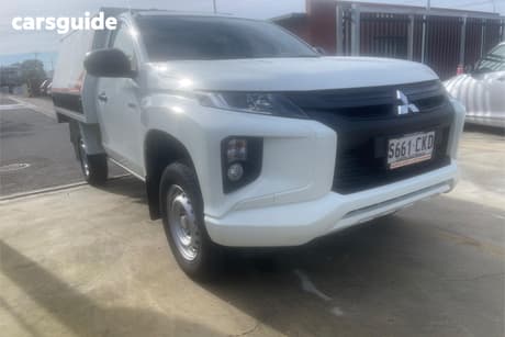 White 2021 Mitsubishi Triton Cab Chassis Glx (4X2)