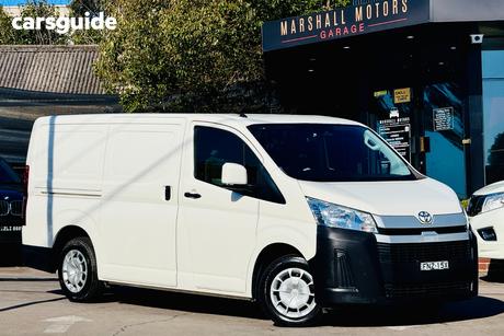 White 2021 Toyota HiAce Van Lwb (4 Door Option)