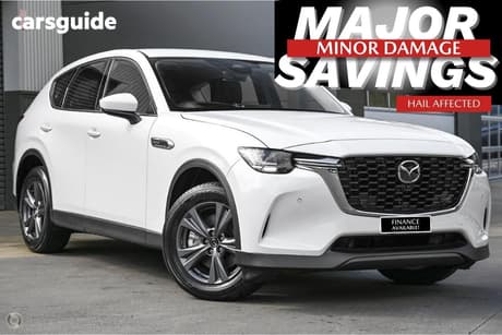 White 2025 Mazda CX-60 Wagon G40E Evolve Hybrid