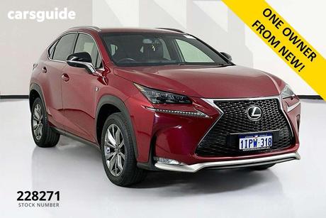 Red 2015 Lexus NX200T Wagon F Sport (Awd)
