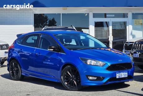 Blue 2016 Ford Focus Hatchback Sport