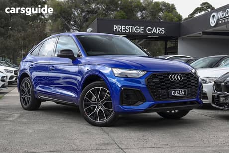 Blue 2023 Audi Q5 Sportback 45 Tfsi Quattro S Line Mhev
