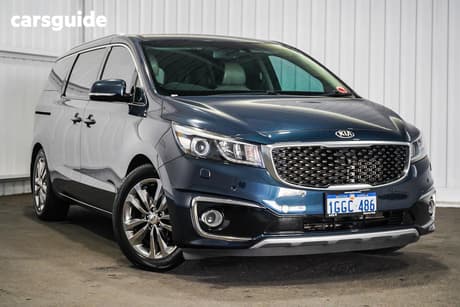 Blue 2016 Kia Carnival Wagon Platinum