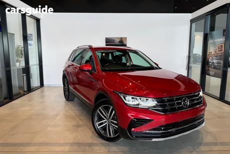 Red 2022 Volkswagen Tiguan Wagon 162Tsi Elegance