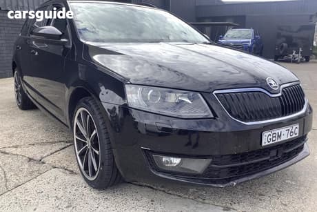 Black 2015 Skoda Octavia Wagon 110 Tsi Ambition Plus