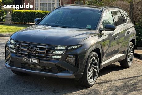 Grey 2026 Hyundai Tucson Wagon Premium Hybrid (Awd)