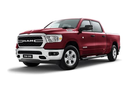 Red 2024 RAM 1500 Crew Cab Utility Big Horn (6-4 Tub) Mhev (4X4)