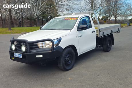 White 2023 Toyota Hilux Cab Chassis Workmate (4X2)