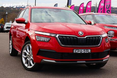 Red 2021 Skoda Kamiq Wagon Ambition