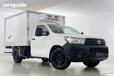 White 2018 Toyota Hilux Cab Chassis Workmate