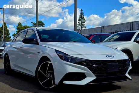 White 2021 Hyundai I30 Sedan N Line Special Edition