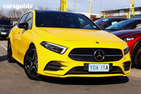 Yellow 2020 Mercedes-Benz A250 Hatchback