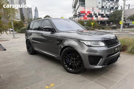 Grey 2016 Land Rover Range Rover Sport SUV V8SC SVR 4X4