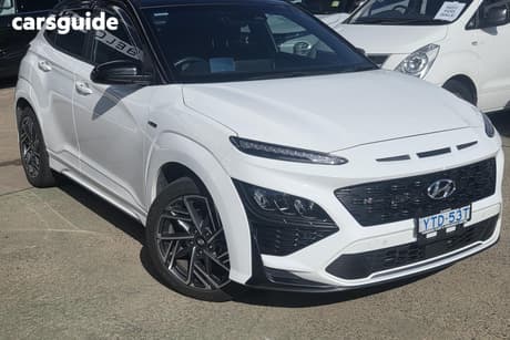 White 2021 Hyundai Kona Wagon N Line Premium Srf (Awd)