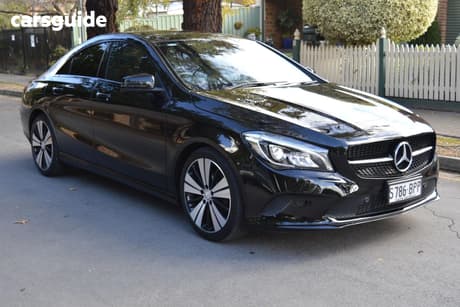 Black 2017 Mercedes-Benz CLA200 Coupe 200