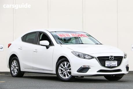 White 2014 Mazda 3 Sedan Maxx
