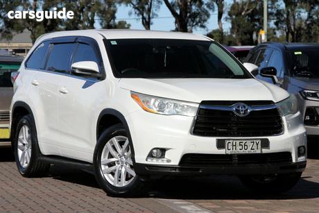 White 2014 Toyota Kluger Wagon Gx (4X4)