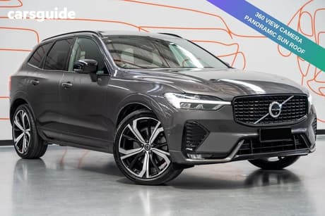 Grey 2022 Volvo XC60 Wagon B6 R-Design Mhev