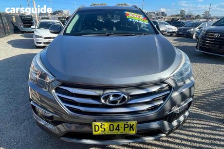Silver 2018 Hyundai Santa FE Wagon Active Crdi (4X4)