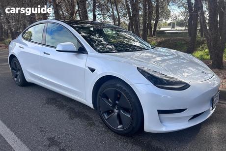 White 2023 Tesla Model 3 Sedan Rear-Wheel Drive