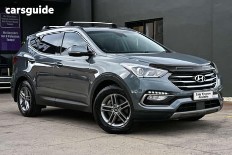 Silver 2018 Hyundai Santa FE Wagon Active Crdi (4X4)