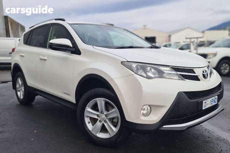 White 2013 Toyota RAV4 Wagon Gxl (4X4)