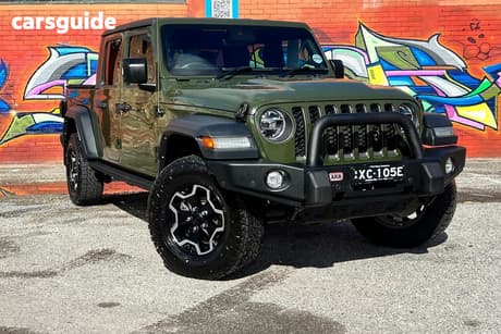 Green 2021 Jeep Gladiator Dual Cab Utility Rubicon (4X4)