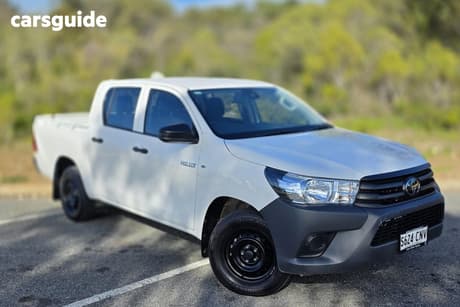 White 2022 Toyota Hilux Double Cab Pick Up Workmate (4X2)