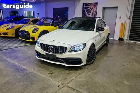 White 2021 Mercedes-Benz C63 Estate S