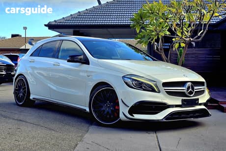 White 2017 Mercedes-Benz A45 Hatchback Amg