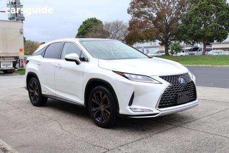 White 2021 Lexus RX SUV LUXURY HYBRID