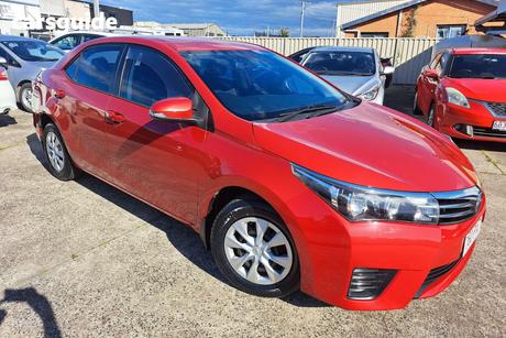 Red 2014 Toyota Corolla Sedan Ascent