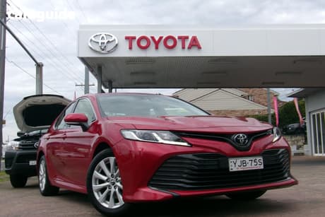 Red 2019 Toyota Camry Sedan Ascent