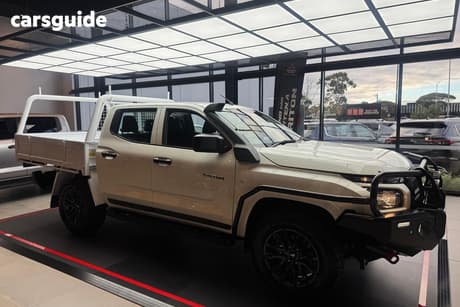 White 2026 Mitsubishi Triton Double Cab Chassis Glx (4X4)