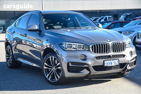 Grey 2016 BMW X6 Coupe M50D