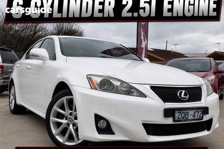 White 2012 Lexus IS250 Sedan Prestige