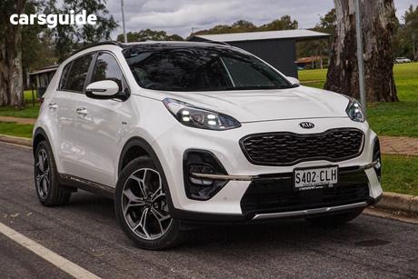 White 2021 Kia Sportage Wagon Gt-Line (Awd)