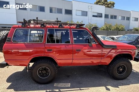 Red 1989 Toyota Landcruiser Wagon Gxl (4X4)