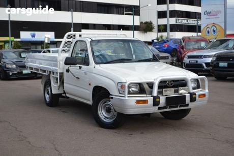 White 2003 Toyota Hilux Cab Chassis