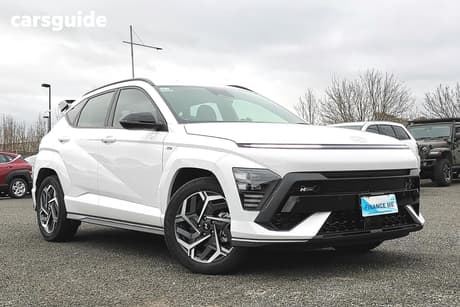 White 2023 Hyundai Kona Wagon Hybrid N Line