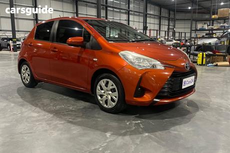 Orange 2018 Toyota Yaris Hatchback Ascent