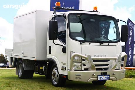 White 2019 Isuzu NLR Cab Chassis 45-150 (Swb)
