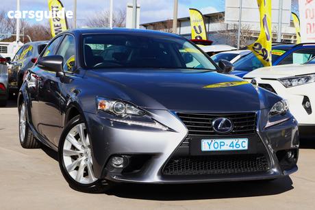 Grey 2016 Lexus IS300H Sedan Luxury Hybrid